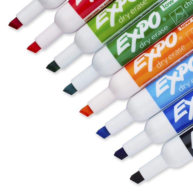EXPO 1743032 Low-Odor Dry Erase Markers, Chisel Tip, Fashion Colors, 8-Count - Image 3